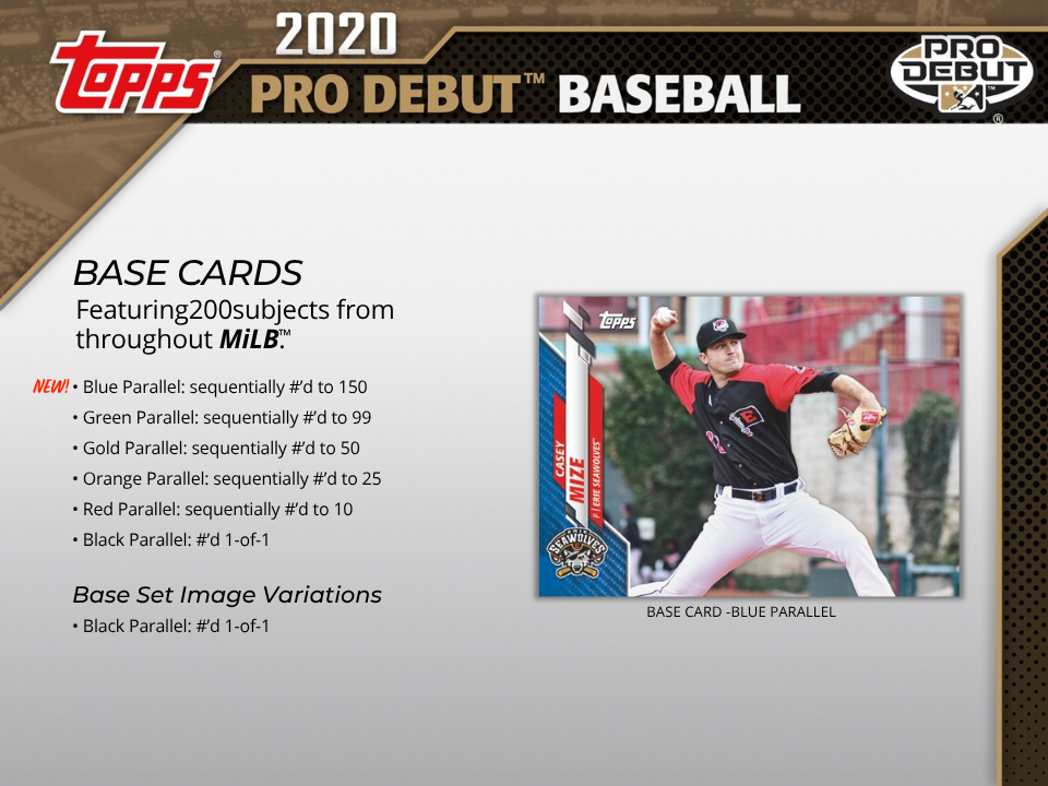 2020 Topps Pro Debut Baseball Hobby Box