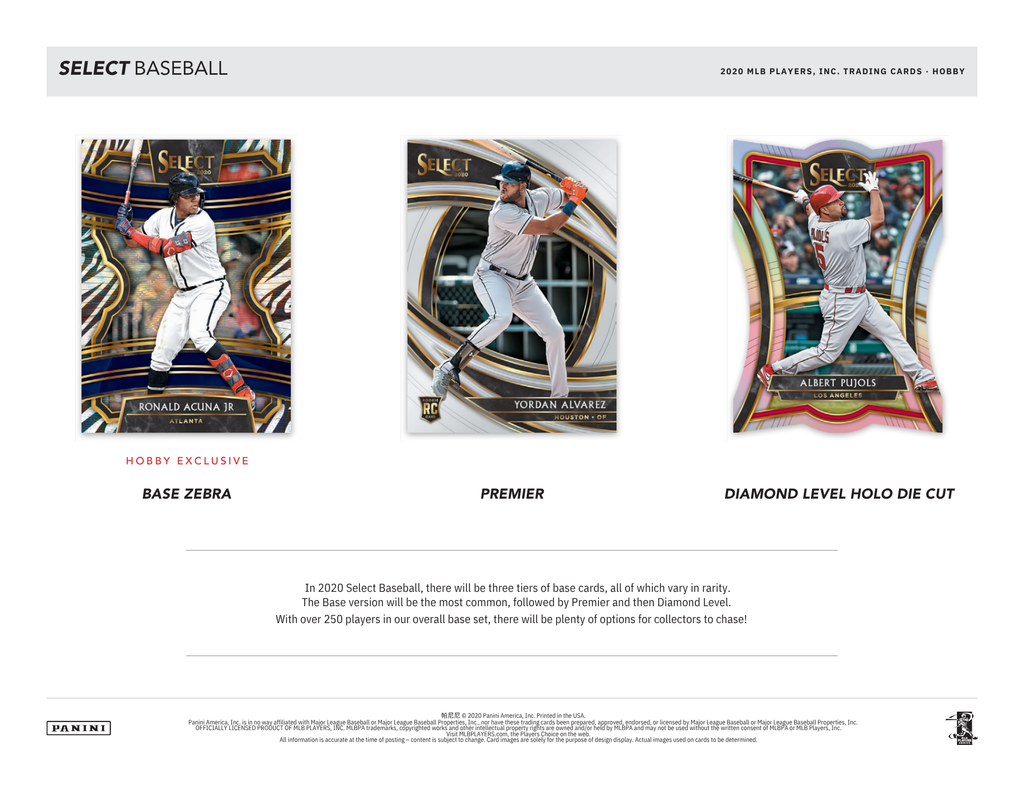 2020 Panini Select Baseball Hobby Box