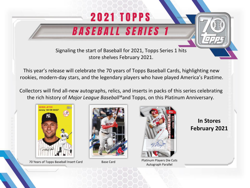 2021 Topps Series 1 Baseball Jumbo Box