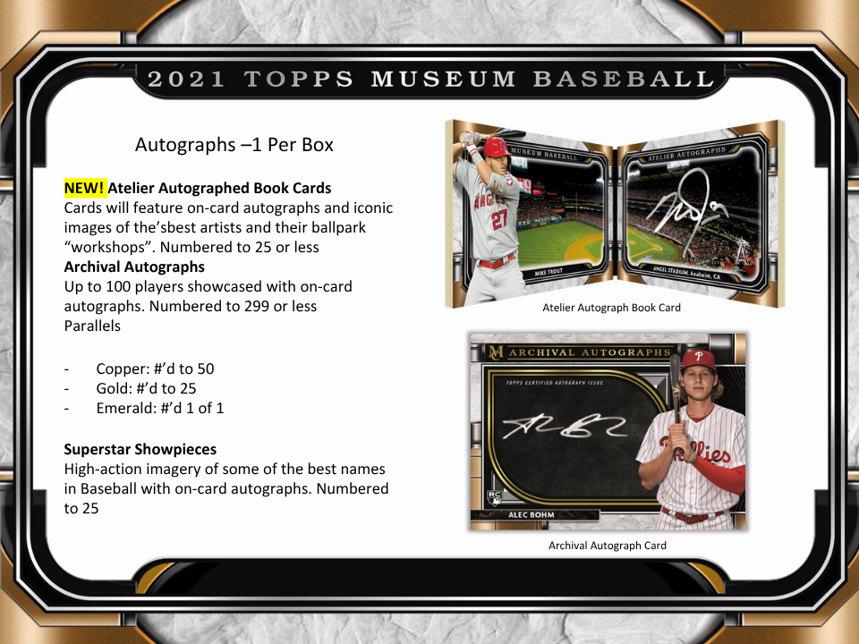2021 Topps Museum Collection Baseball Hobby Box