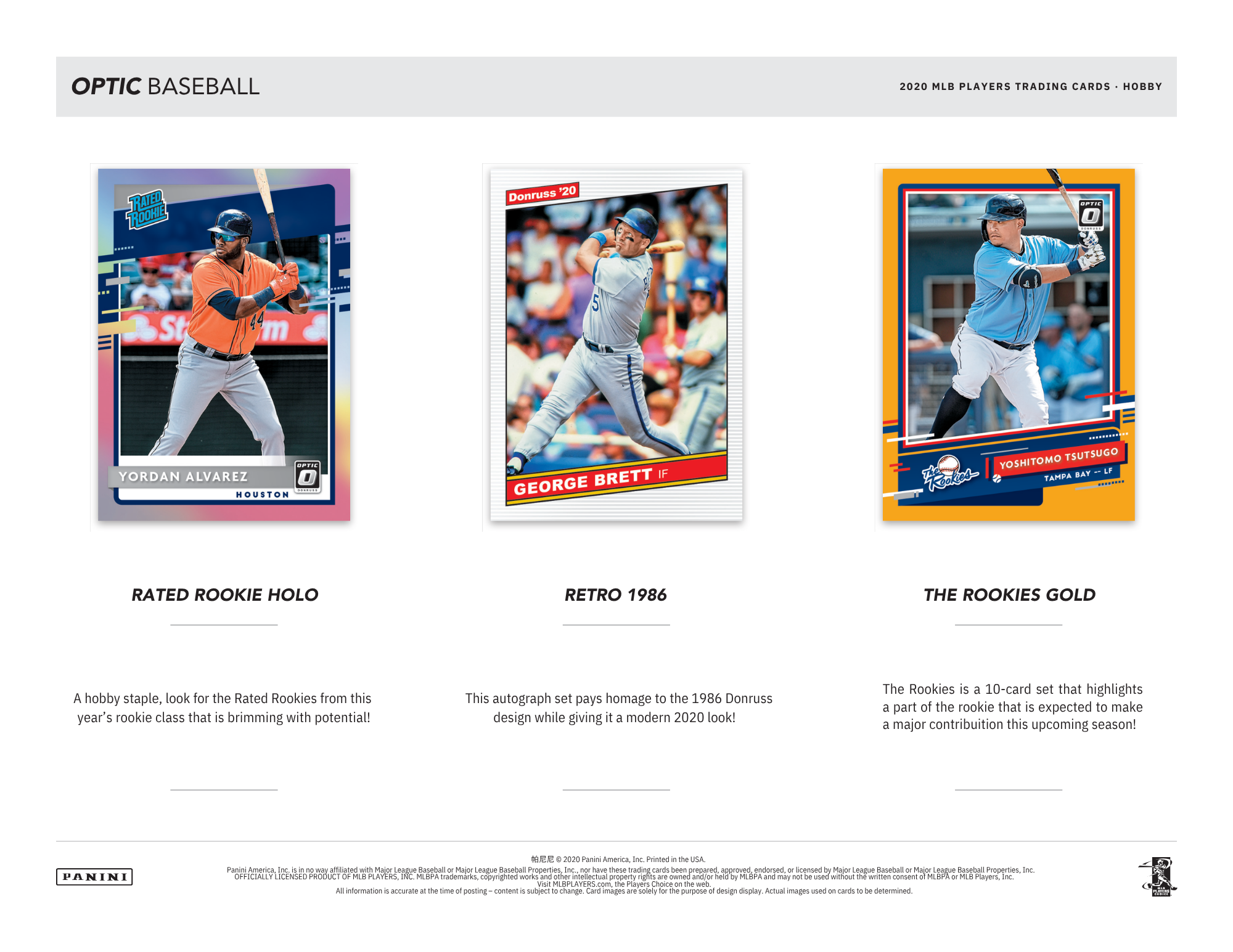 2020 Panini Donruss Optic Baseball Hobby Box
