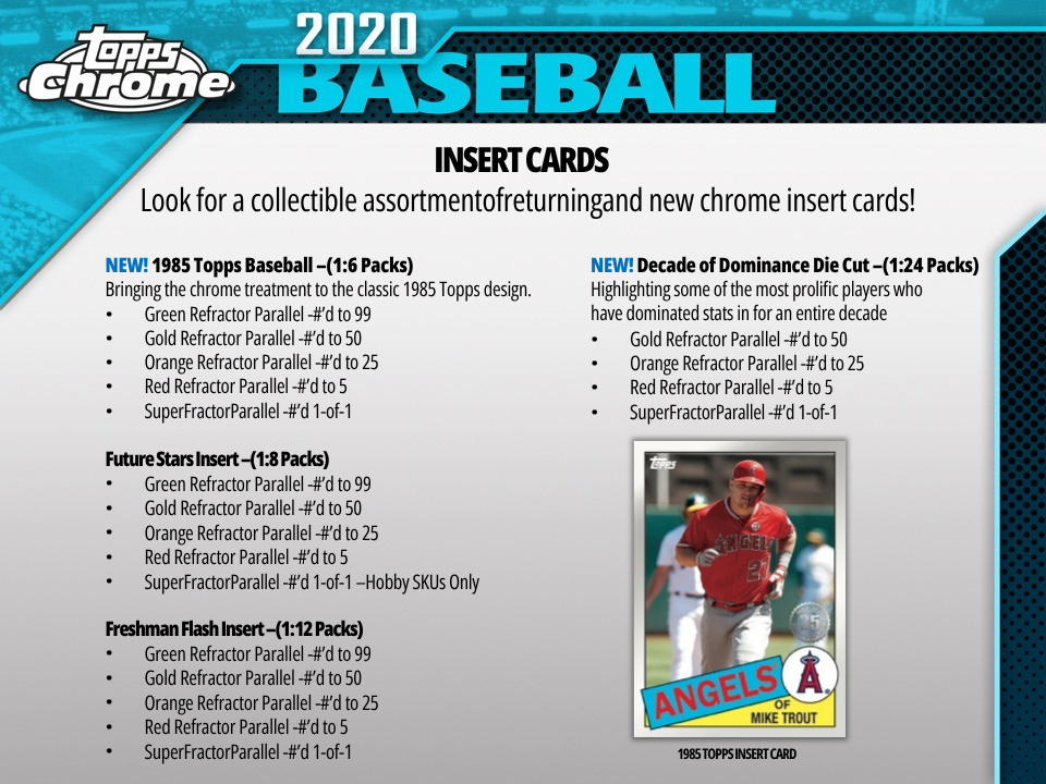 2020 Topps Chrome Baseball Jumbo HTA Box