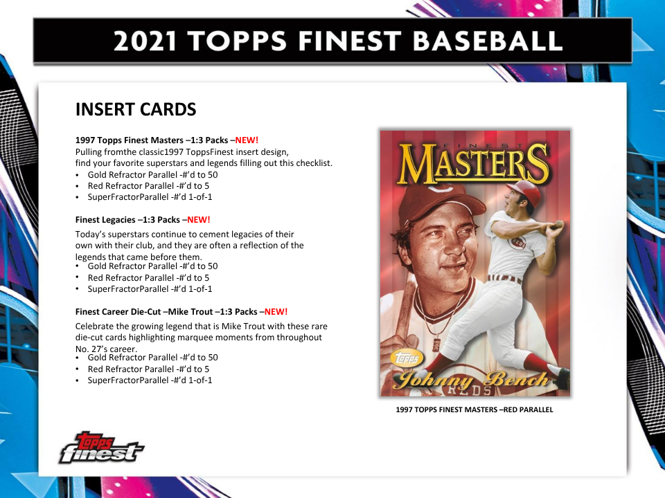 2021 Topps Finest Baseball Hobby Box