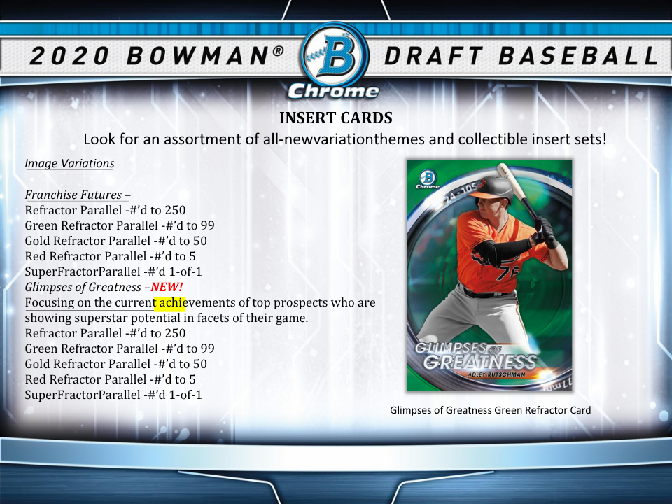 2020 Bowman Draft Baseball Super Jumbo Box