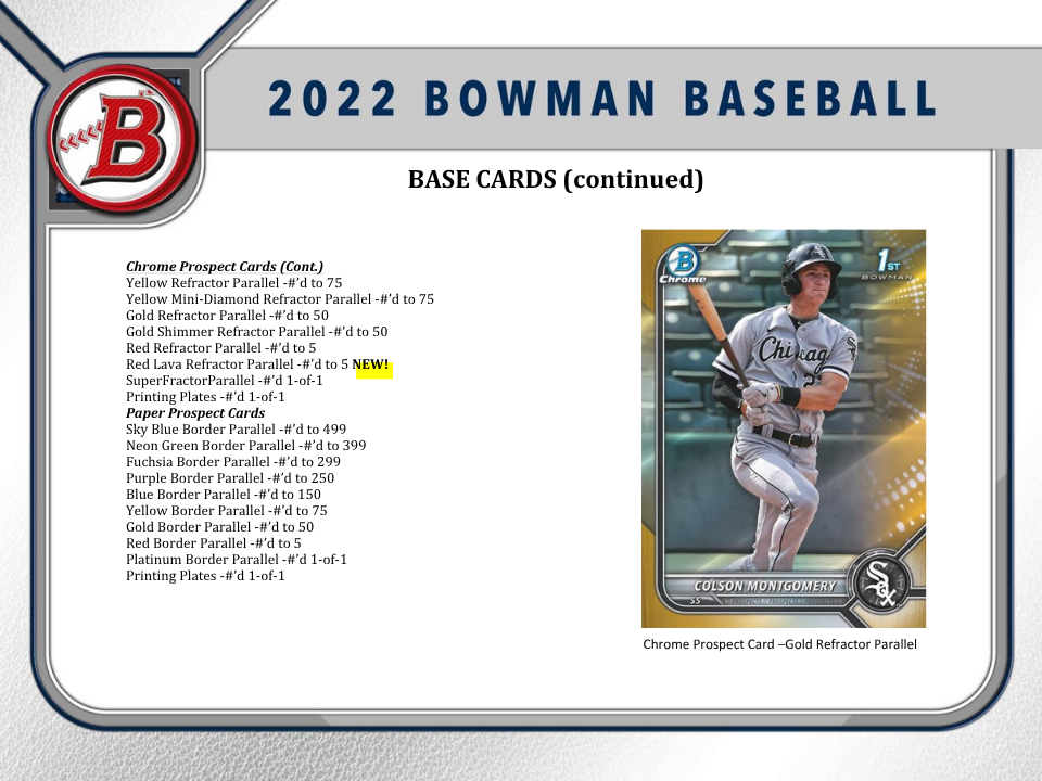 2022 Bowman Baseball Jumbo HTA Box