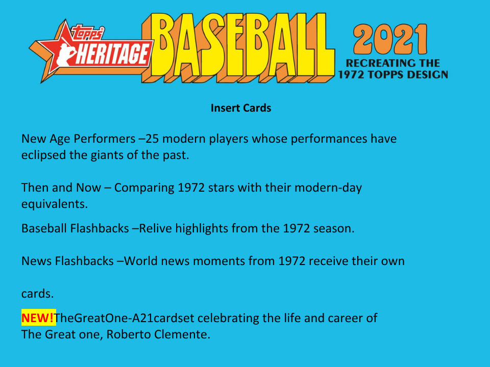 2021 Topps Heritage Baseball Hobby Box
