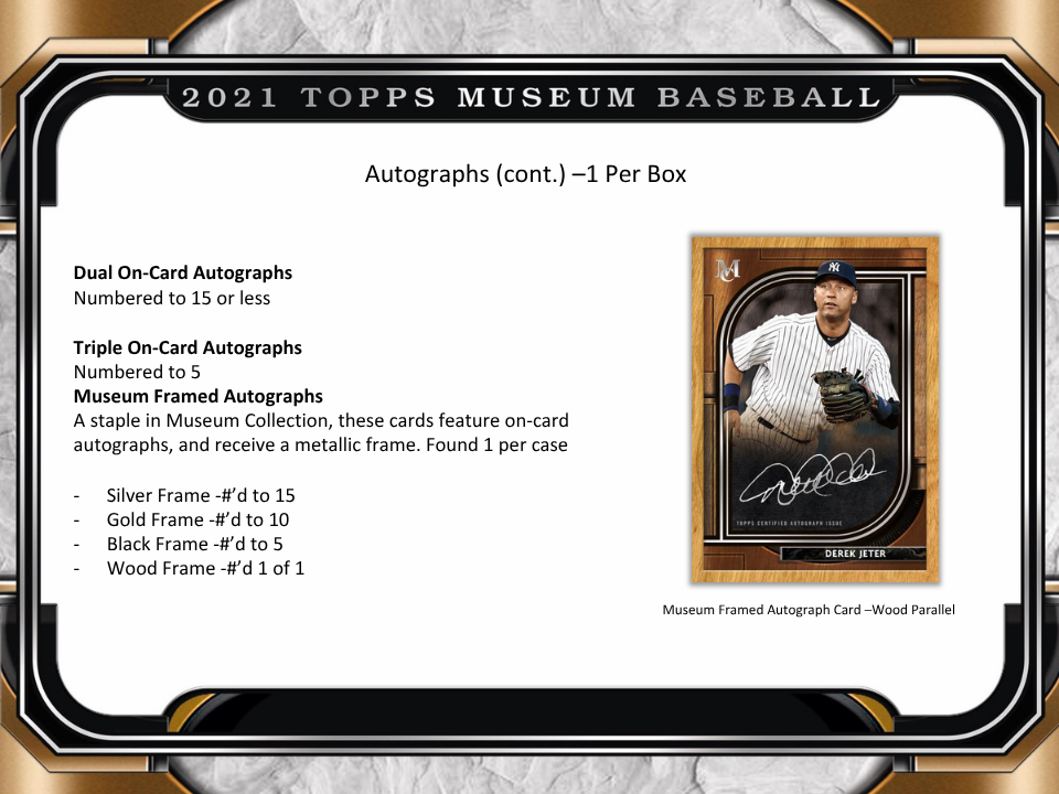 2021 Topps Museum Collection Baseball Hobby Box