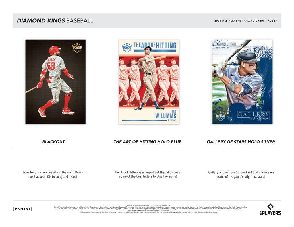 2021 Panini Donruss Diamond Kings Baseball Hobby Box