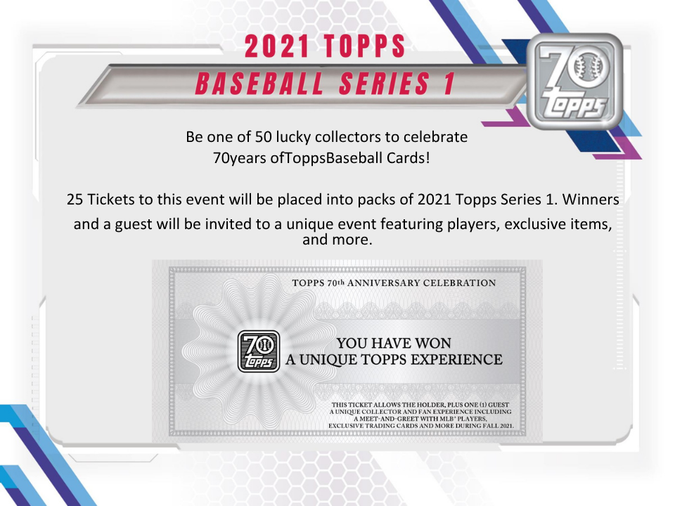 2021 Topps Series 1 Baseball Jumbo Box