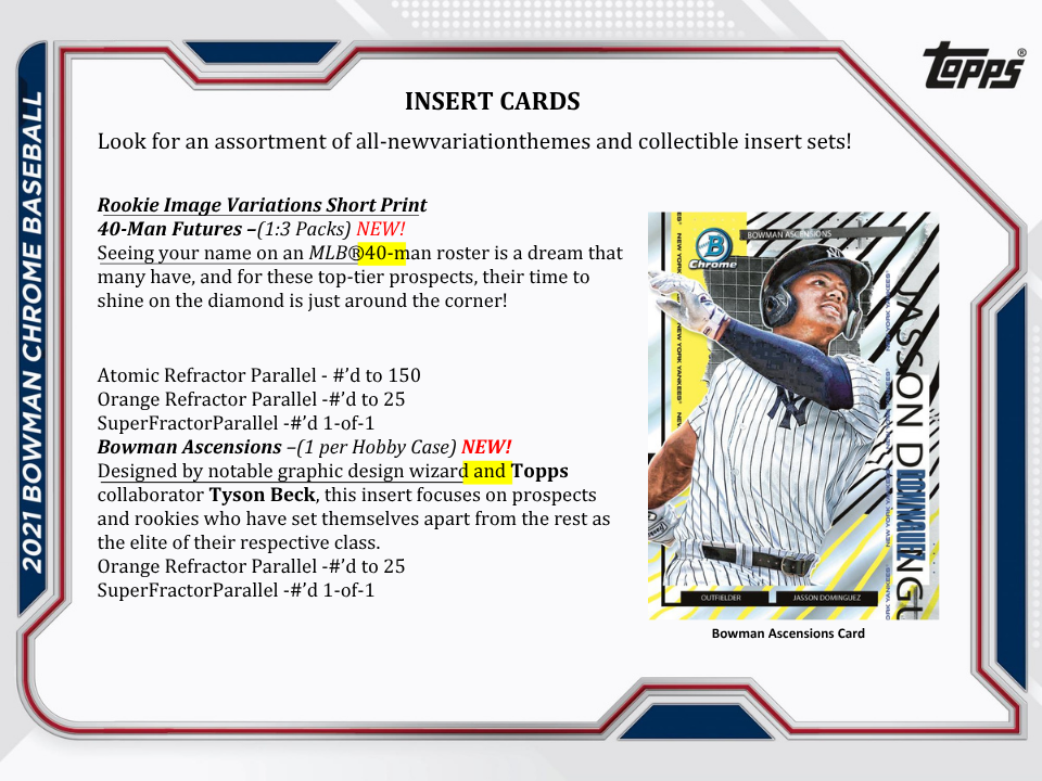 2021 Bowman Baseball Jumbo HTA Box