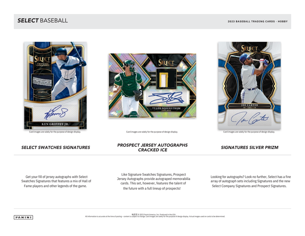 2023 Panini Select Baseball Hobby Box