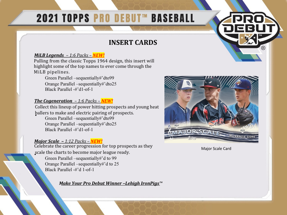 2021 Topps Pro Debut Baseball Jumbo Box