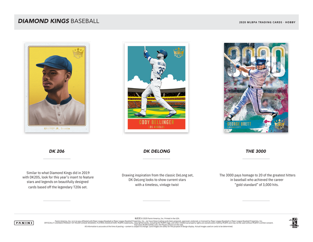 2020 Panini Donruss Diamond Kings Baseball Hobby Box