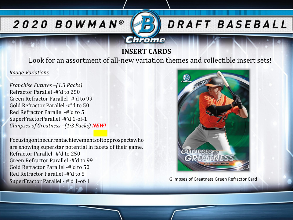 2020 Bowman Draft Baseball Jumbo Box
