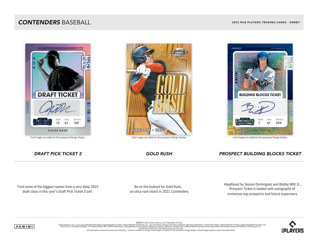 2021 Panini Contenders Baseball Hobby Box