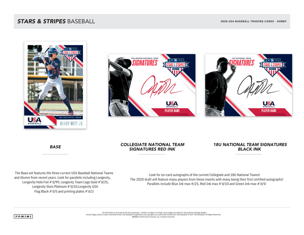 2020 Panini Stars and Stripes Baseball Hobby Box