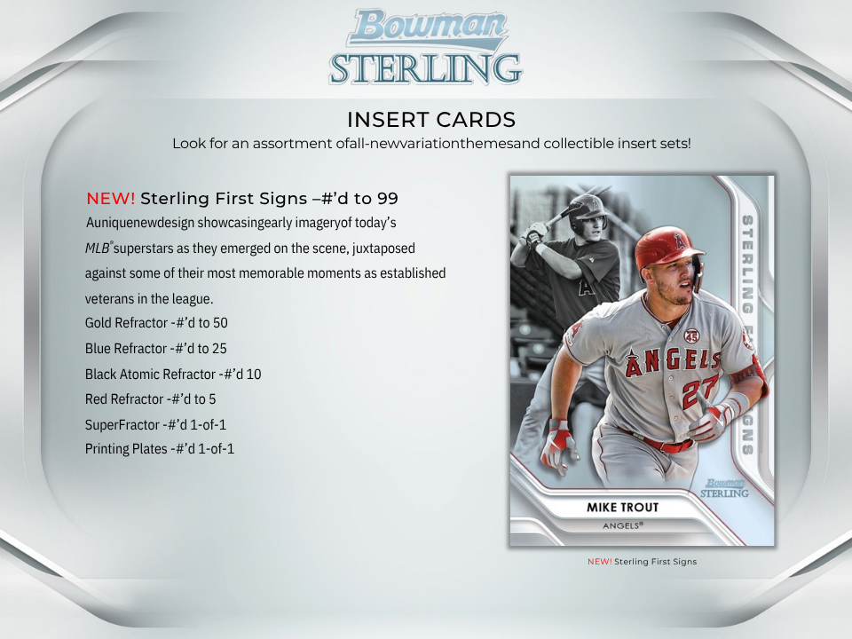 2020 Bowman Sterling Baseball Hobby Box