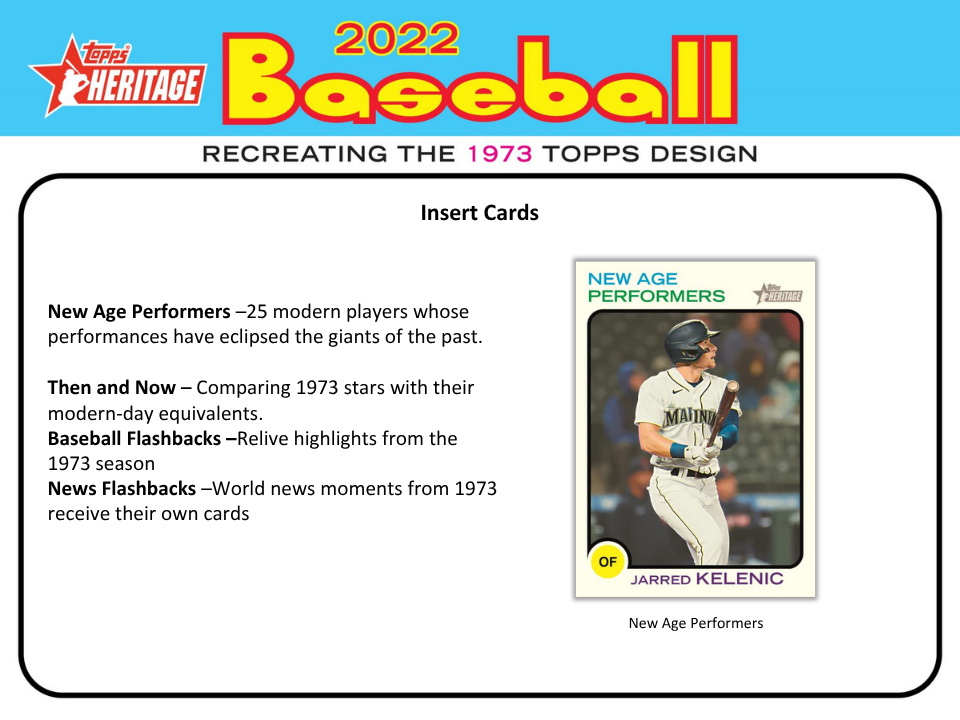 2022 Topps Heritage Baseball Hobby Box