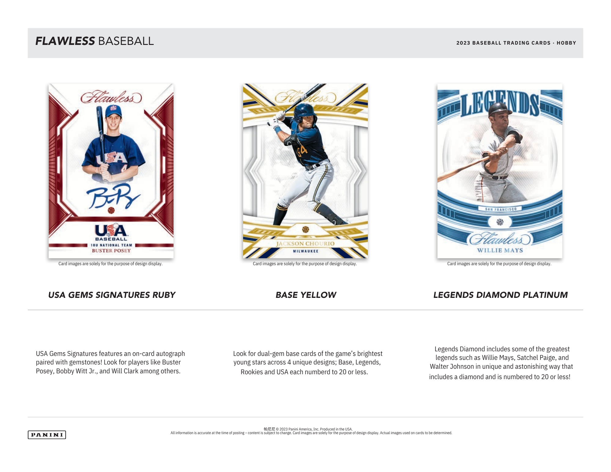 2023 Panini Flawless Baseball Hobby 2 Box Case