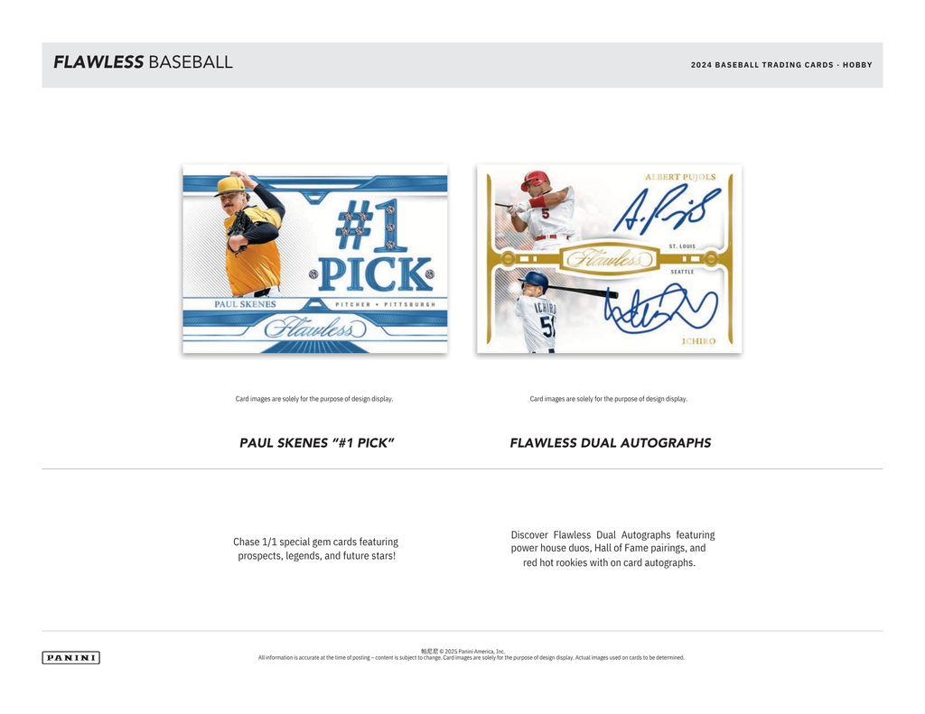 2024 Panini Flawless Baseball Hobby 2 Box Case