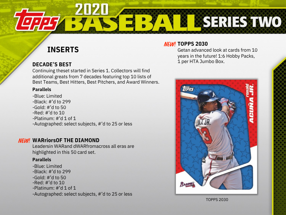 2020 Topps Series 2 Baseball Jumbo Box