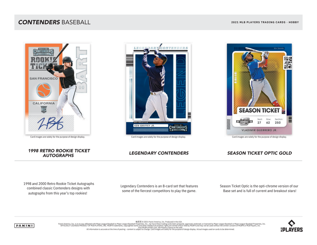 2021 Panini Contenders Baseball Hobby Box