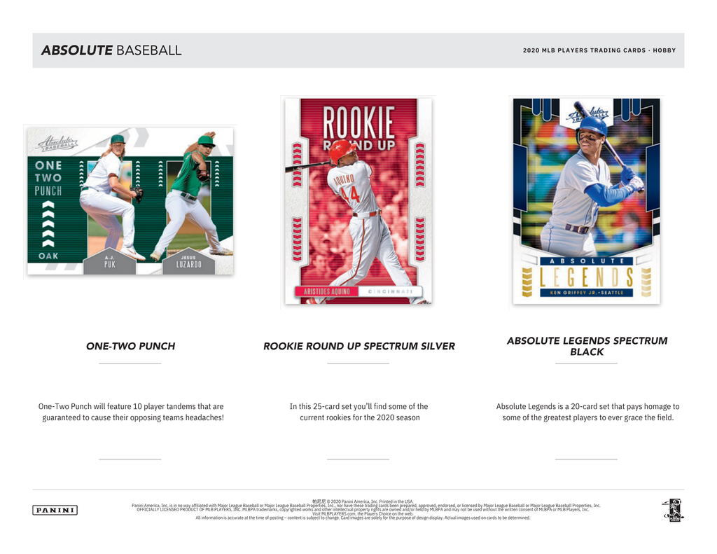 2020 Panini Absolute Baseball Hobby Box