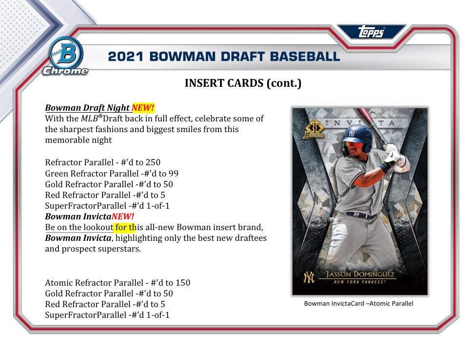 2021 Bowman Draft Baseball Super Jumbo Box