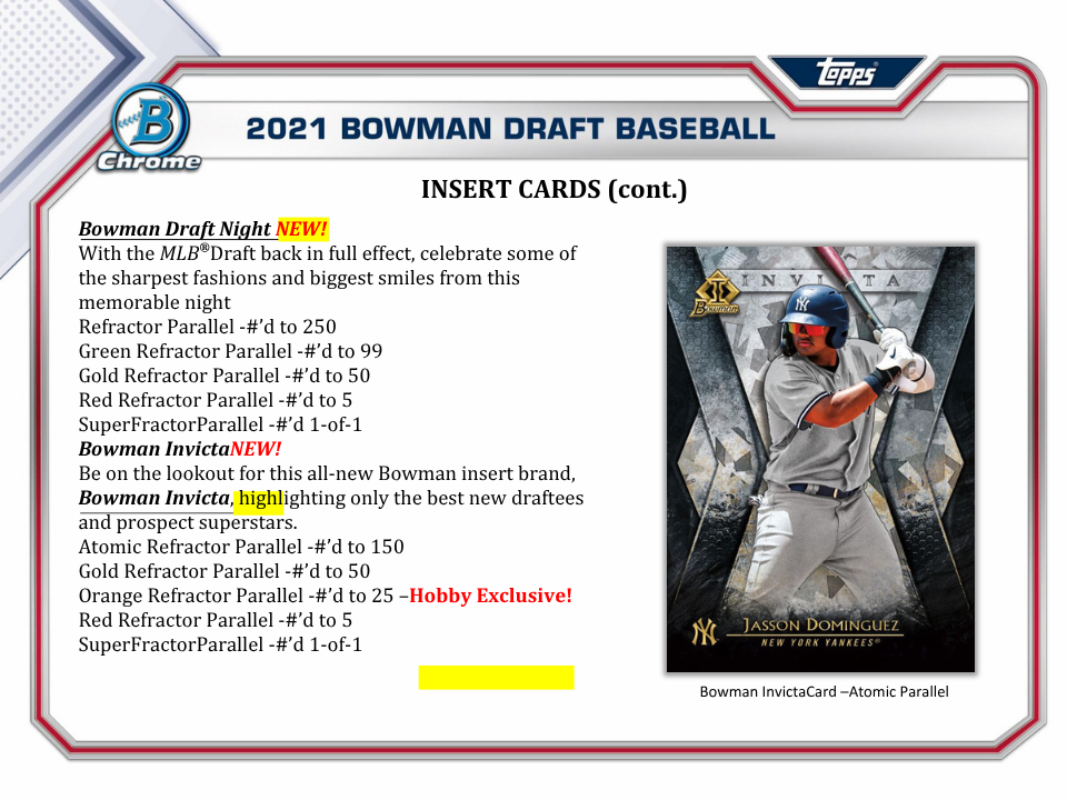 2021 Bowman Draft Baseball Jumbo Box