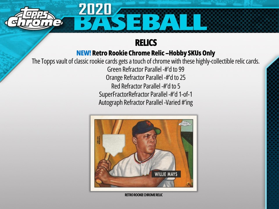 2020 Topps Chrome Baseball Jumbo HTA Box