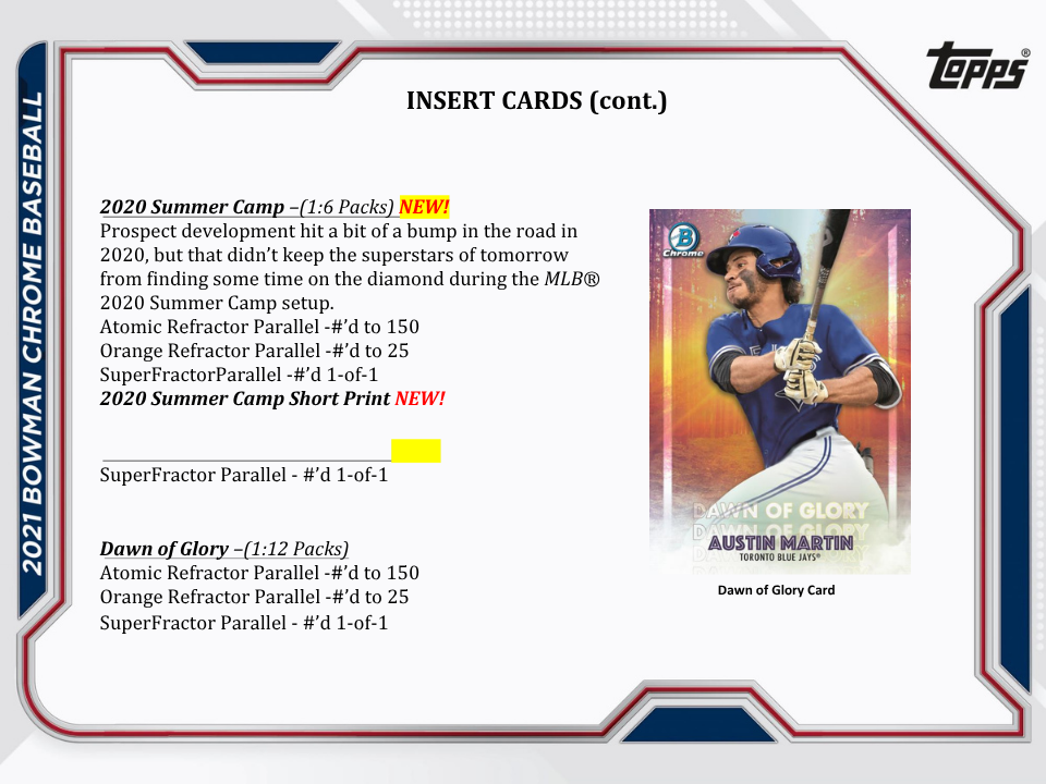 2021 Bowman Baseball Jumbo HTA Box