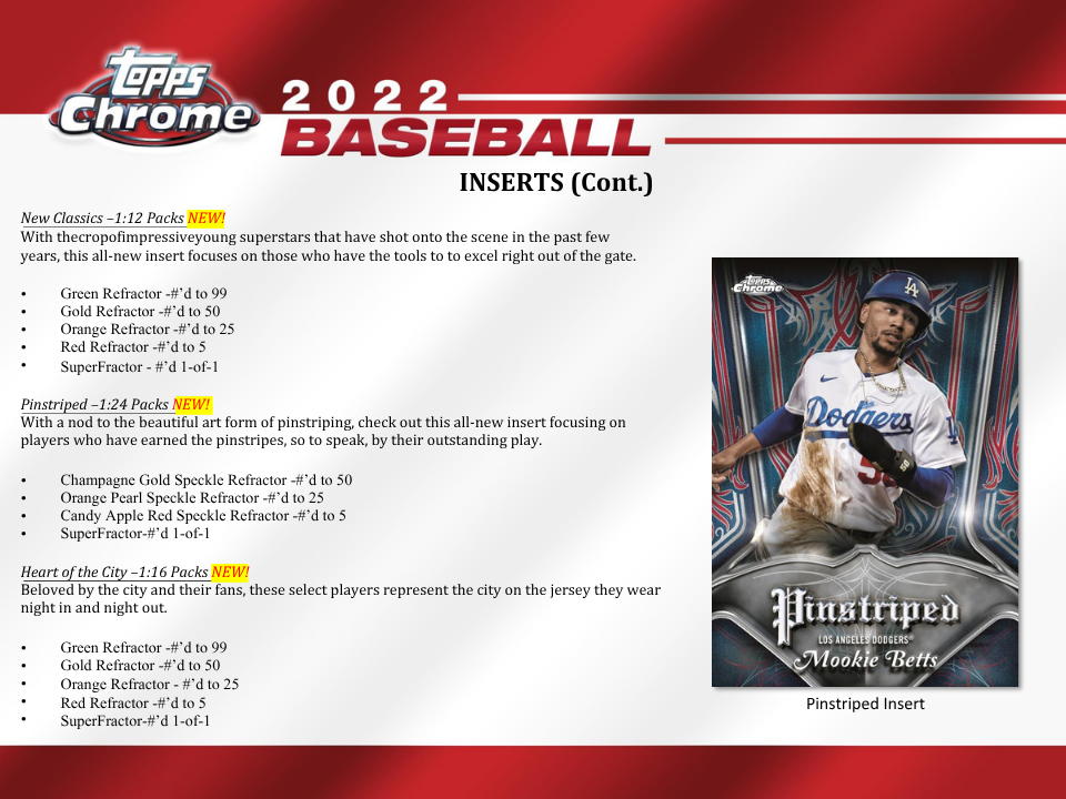 2022 Topps Chrome Baseball Hobby Box