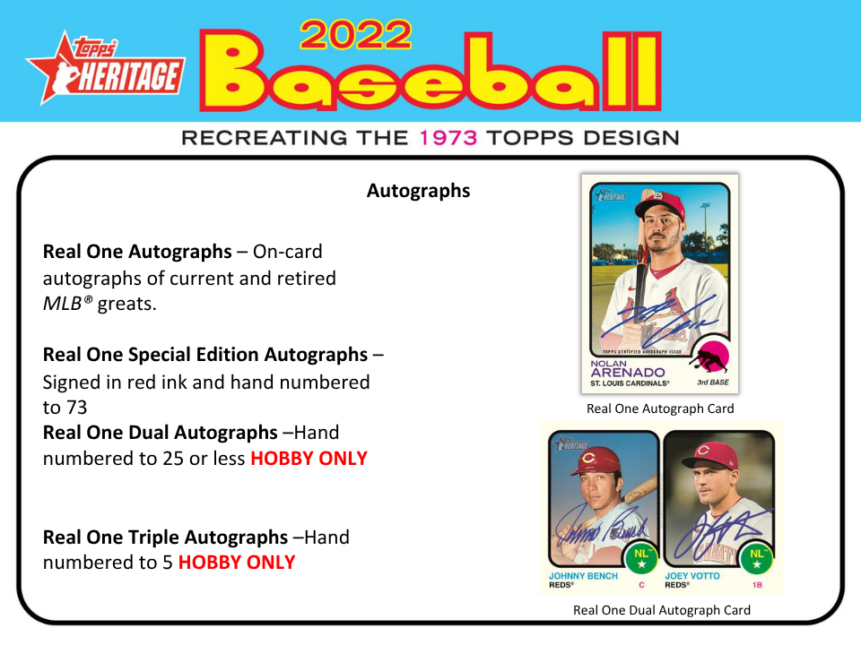 2022 Topps Heritage Baseball Hobby Box
