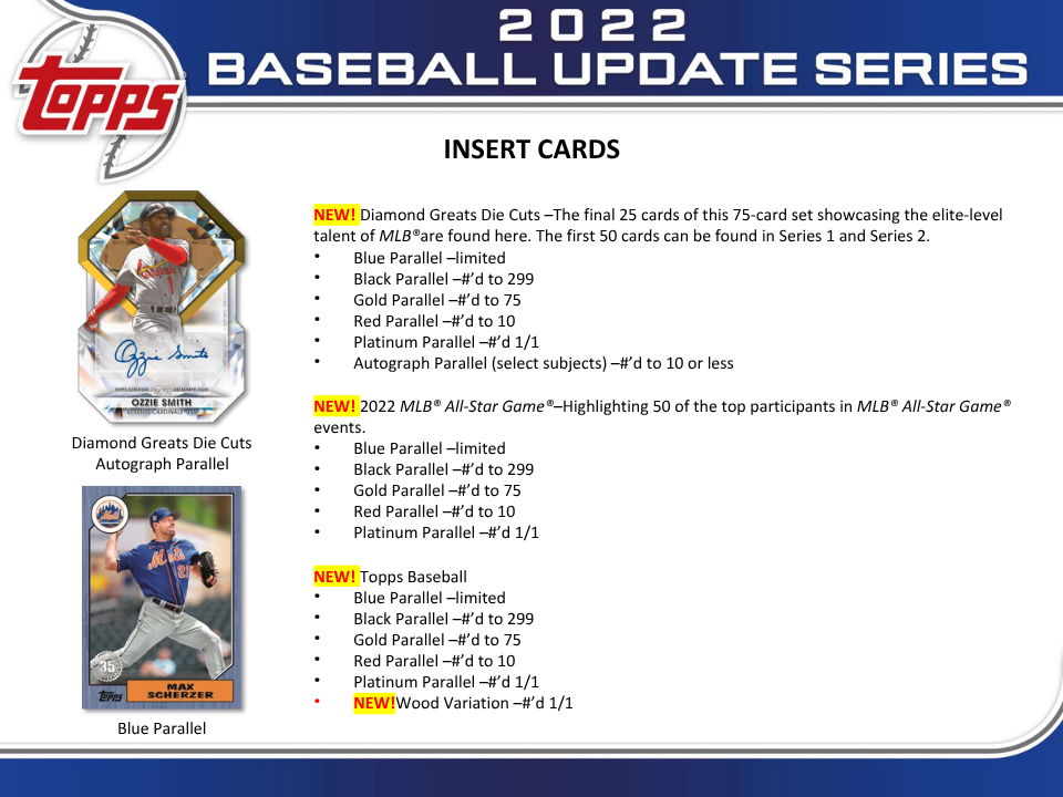2022 Topps Update Series Baseball Hobby Box