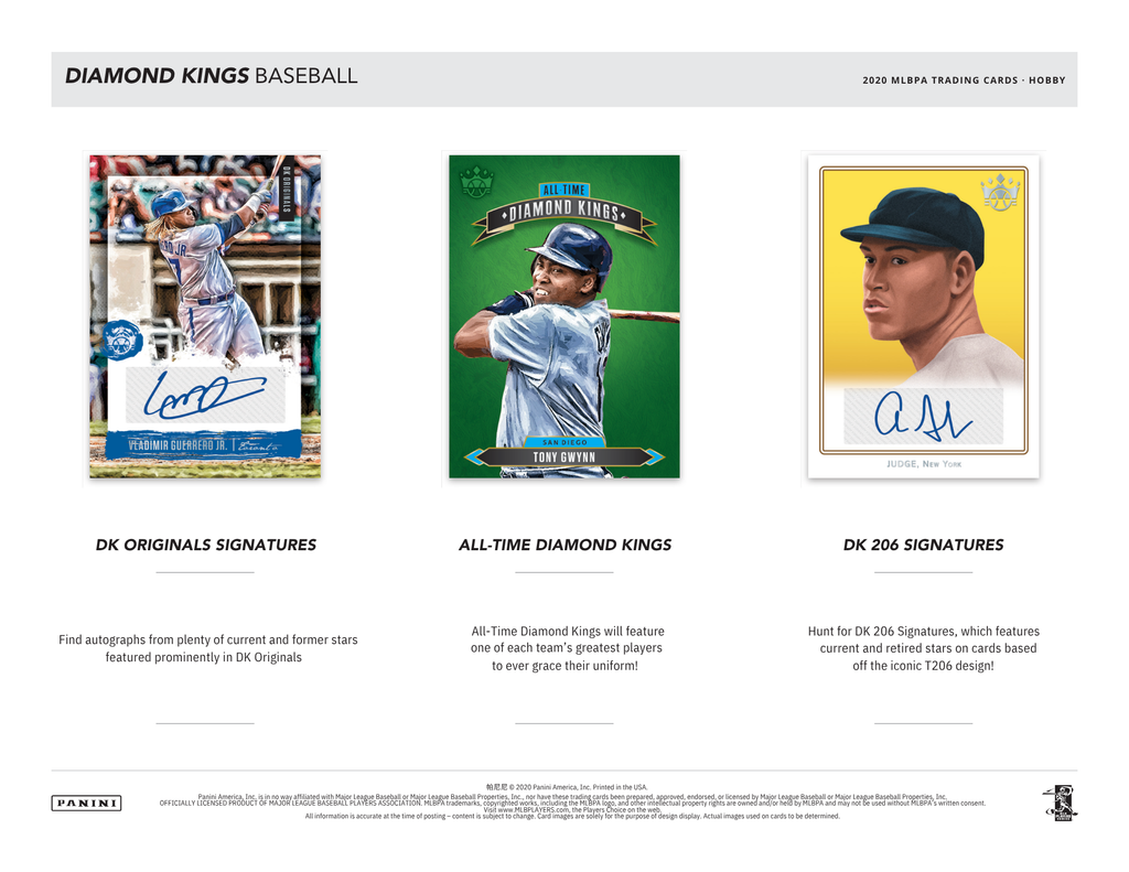 2020 Panini Donruss Diamond Kings Baseball Hobby Box