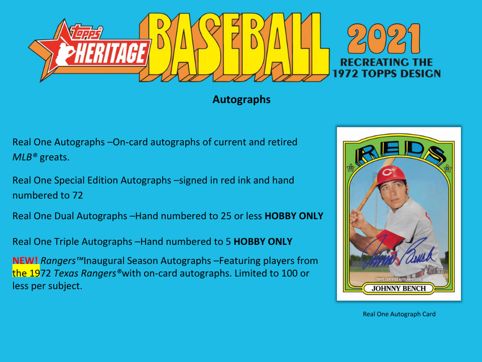 2021 Topps Heritage Baseball Hobby Box