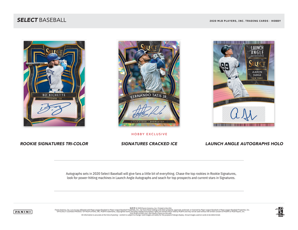 2020 Panini Select Baseball Hobby Box