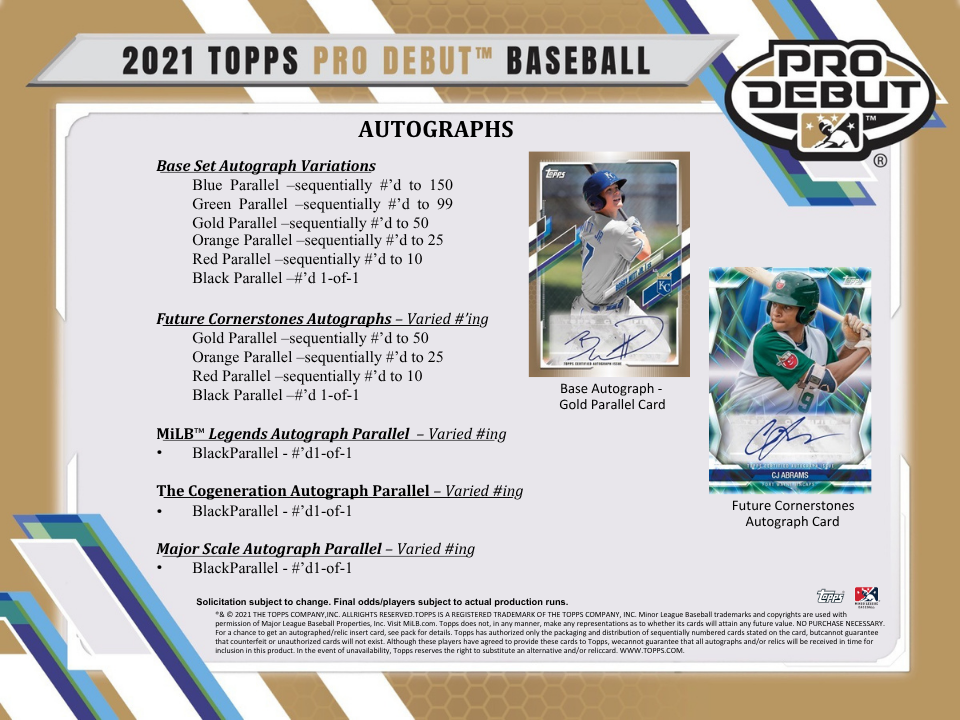2021 Topps Pro Debut Baseball Jumbo Box