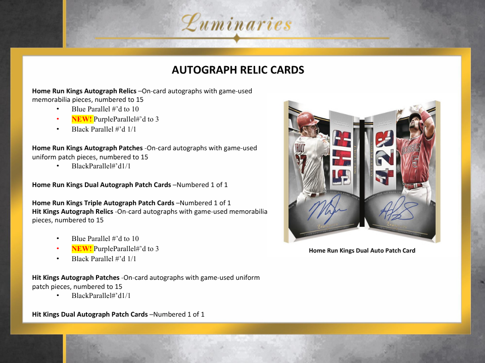 2021 Topps Luminaries Baseball Hobby Box
