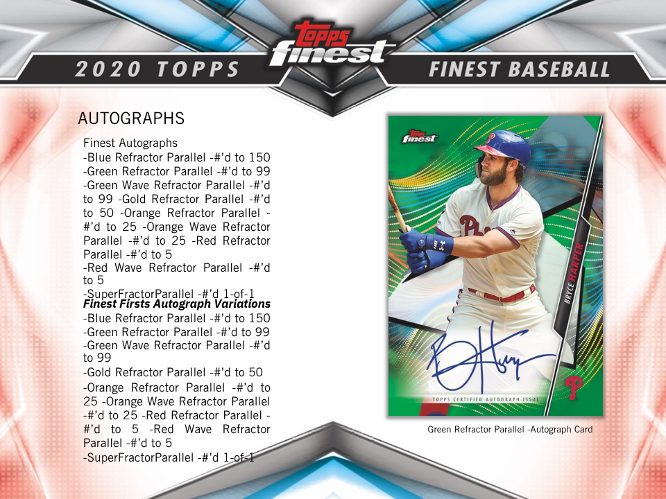 2020 Topps Finest Baseball Hobby Box