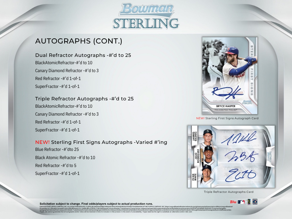 2020 Bowman Sterling Baseball Hobby Box