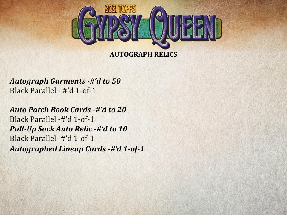 2021 Topps Gypsy Queen Baseball Hobby Box