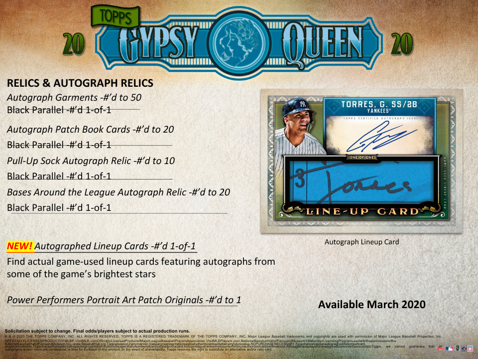 2020 Topps Gypsy Queen Baseball Hobby Box