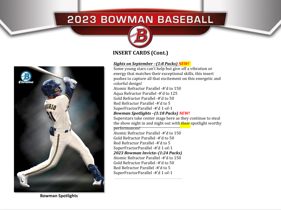 2023 Bowman Baseball Jumbo Box