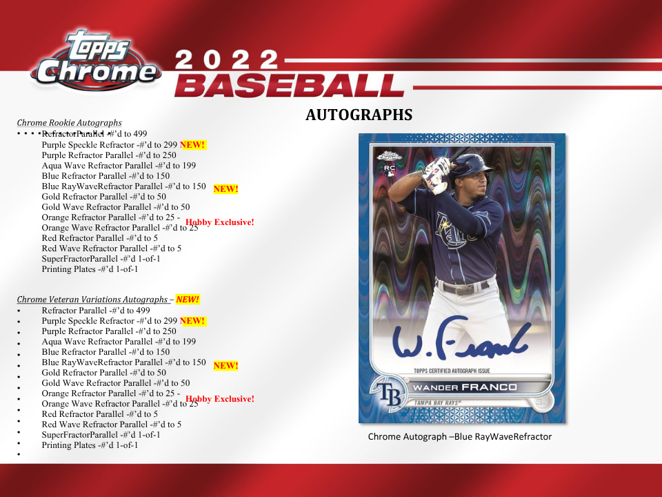 2022 Topps Chrome Baseball Hobby Box