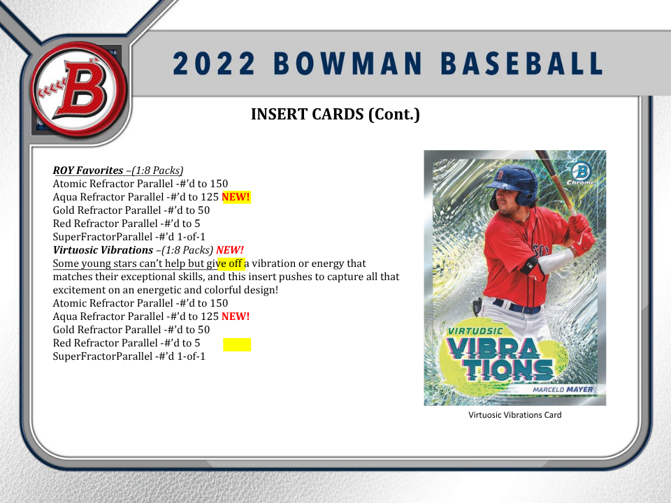 2022 Bowman Baseball Jumbo HTA Box