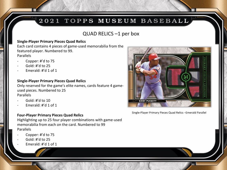 2021 Topps Museum Collection Baseball Hobby Box