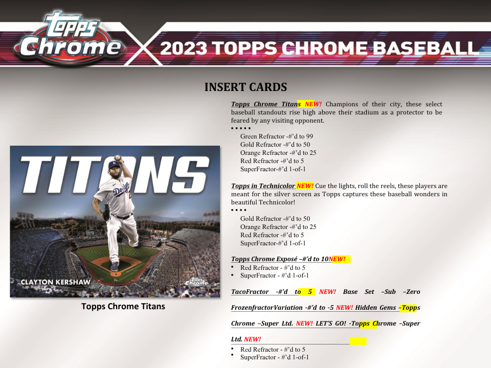 2023 Topps Chrome Baseball Delight Box
