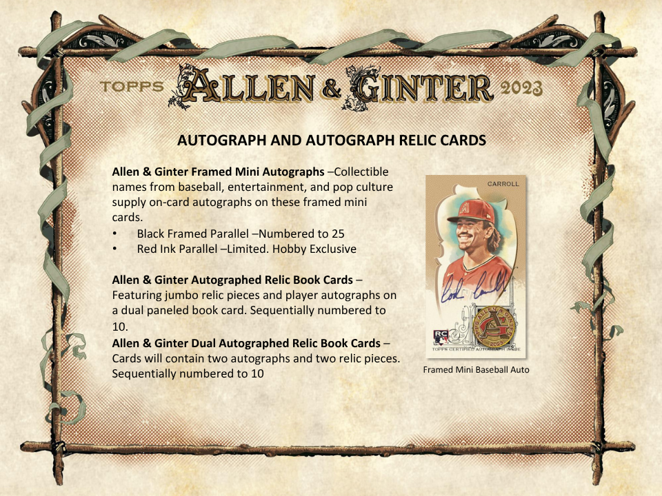 2023 Topps Allen & Ginter Baseball Hobby Box