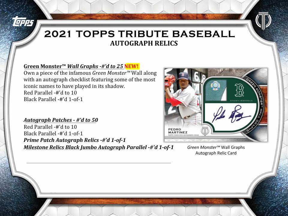 2021 Topps Tribute Baseball Hobby Box